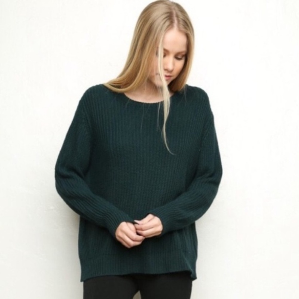 Brandy Melville forest dark green wool sweater
